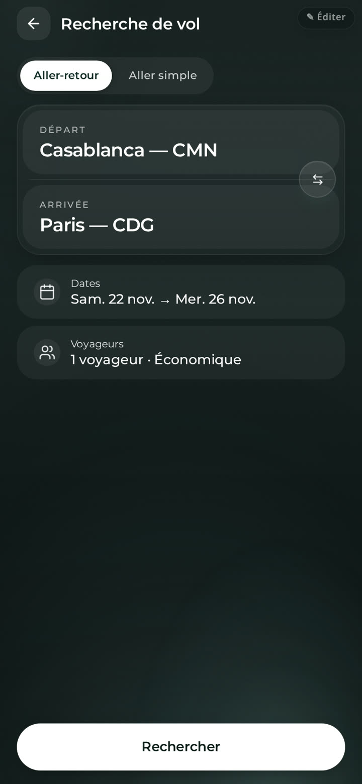 03 — Intention de vol